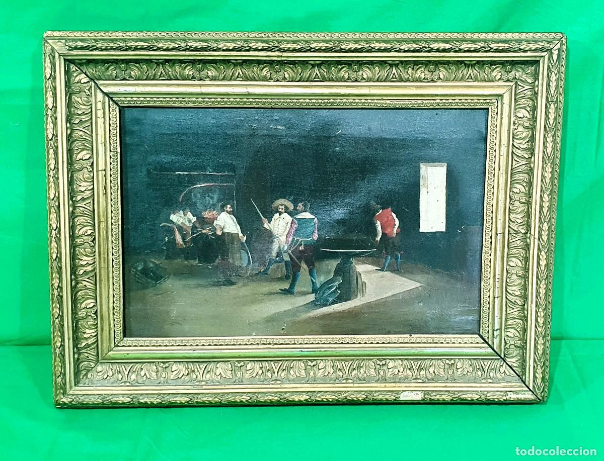 Arte: --OLEO ANTIGUO SOBRE LIENZO - Foto 4
