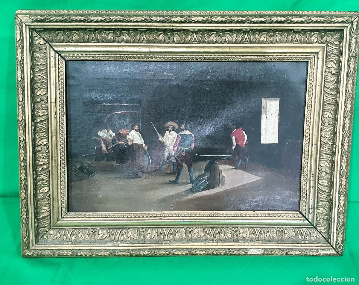 Arte: --OLEO ANTIGUO SOBRE LIENZO - Foto 5