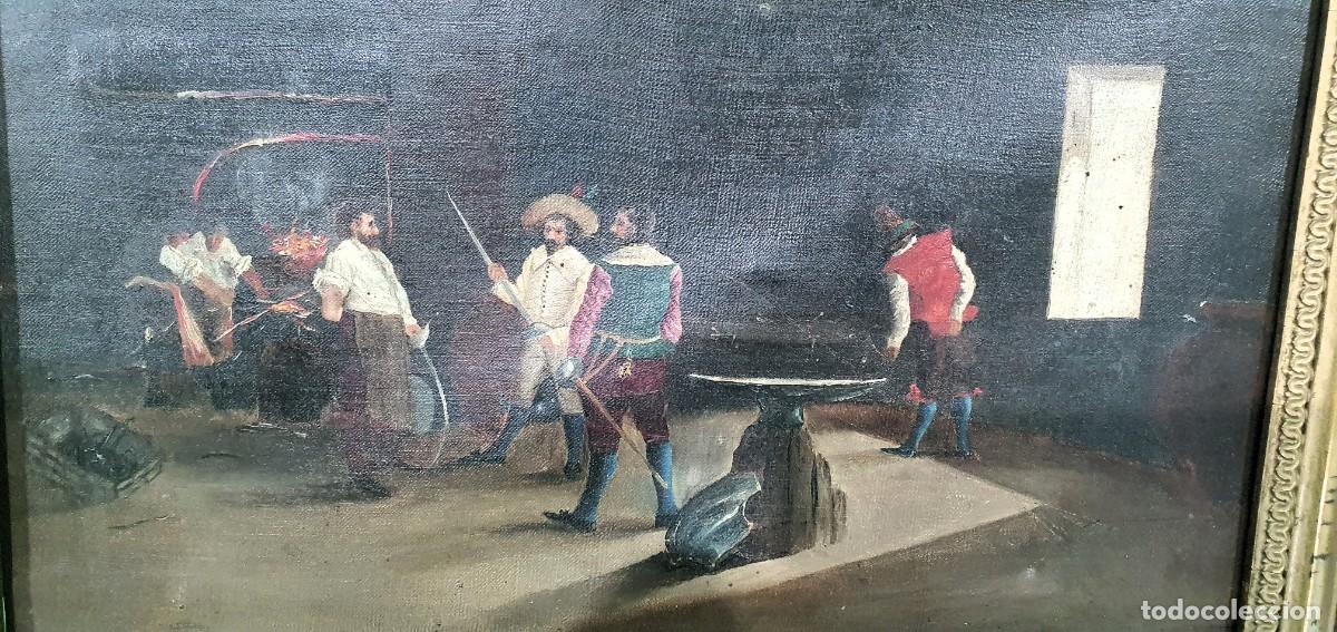 Arte: --OLEO ANTIGUO SOBRE LIENZO - Foto 6