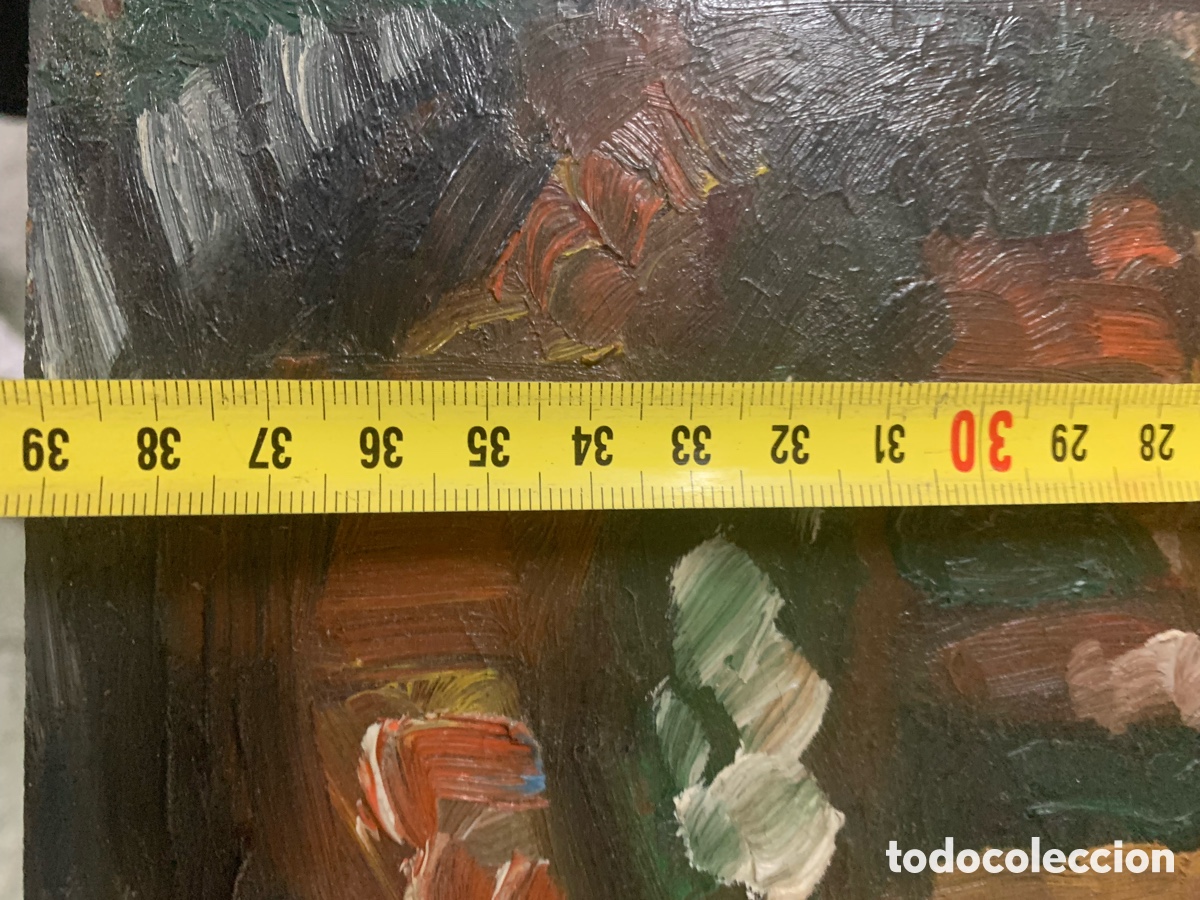 Arte: Cuadro pueblo con firma - Foto 7