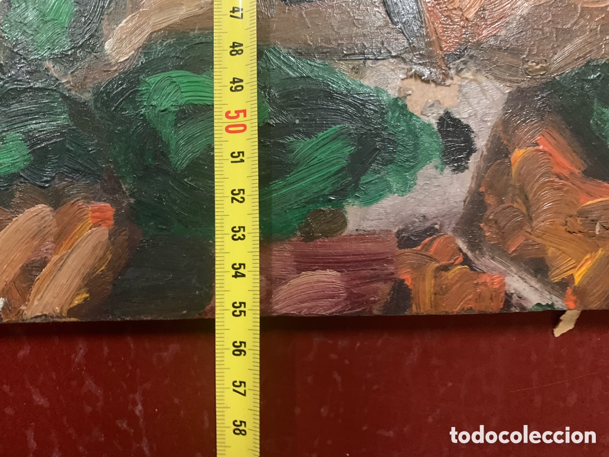 Arte: Cuadro pueblo con firma - Foto 8