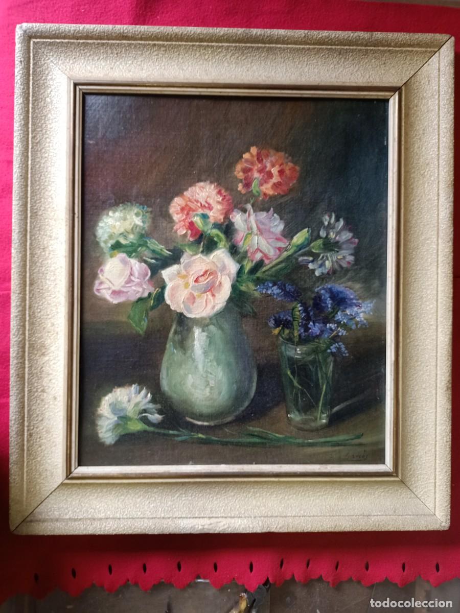Arte: Oleo de Garces.Florero. - Foto 1