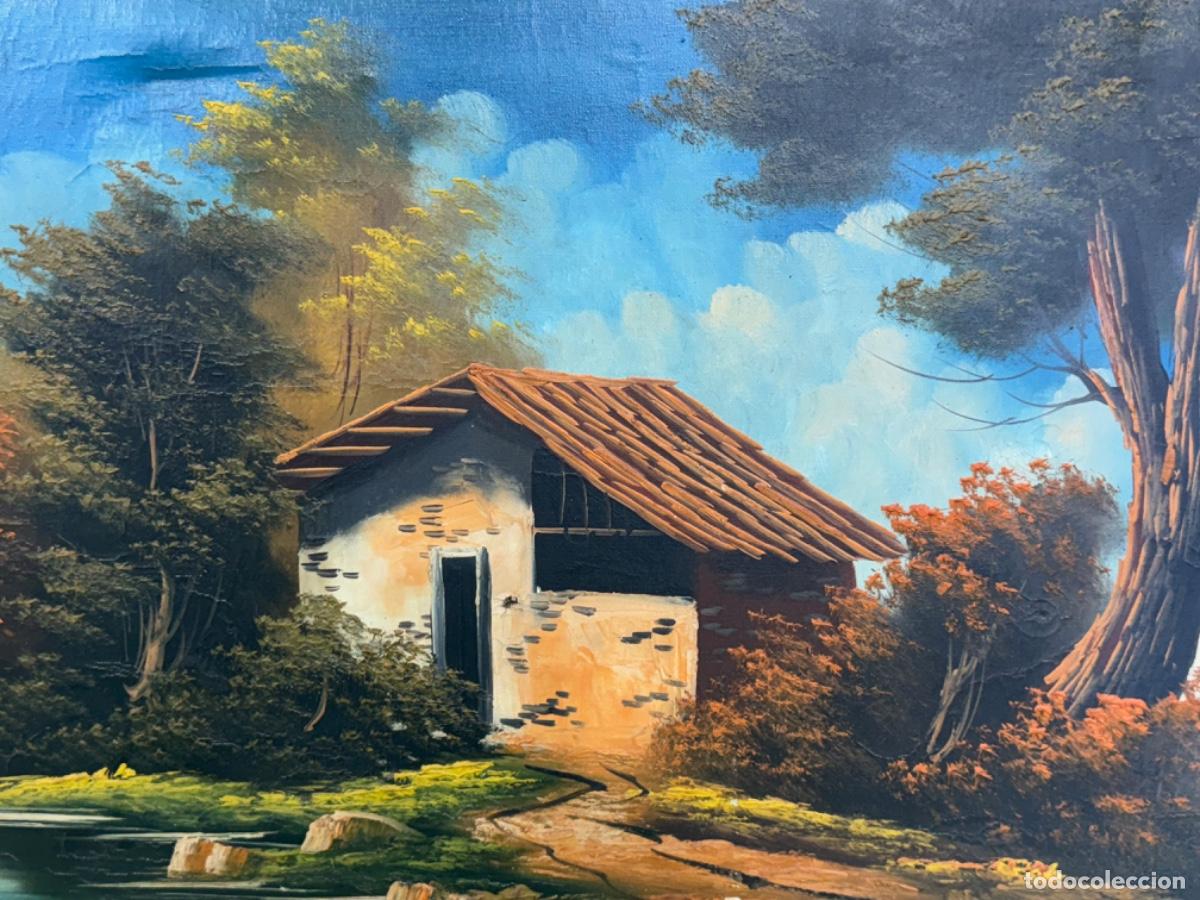 Arte: CUADRO OLEO SOBRE LIENZO PAISAJE - Foto 3