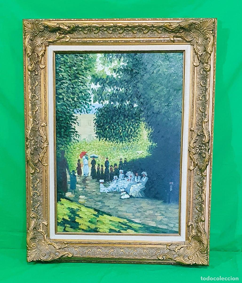 Arte: &Oacute;LEO SOBRE LIENZO COPIA MONET - Foto 1