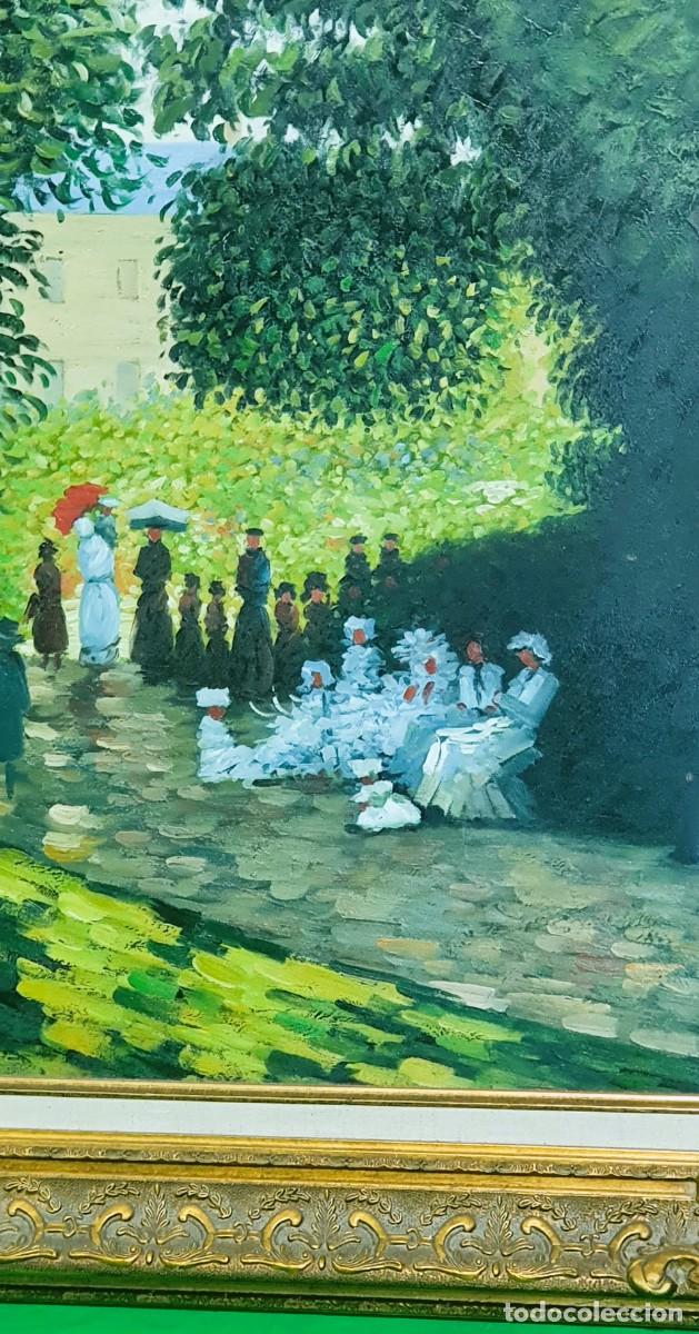 Arte: &Oacute;LEO SOBRE LIENZO COPIA MONET - Foto 3