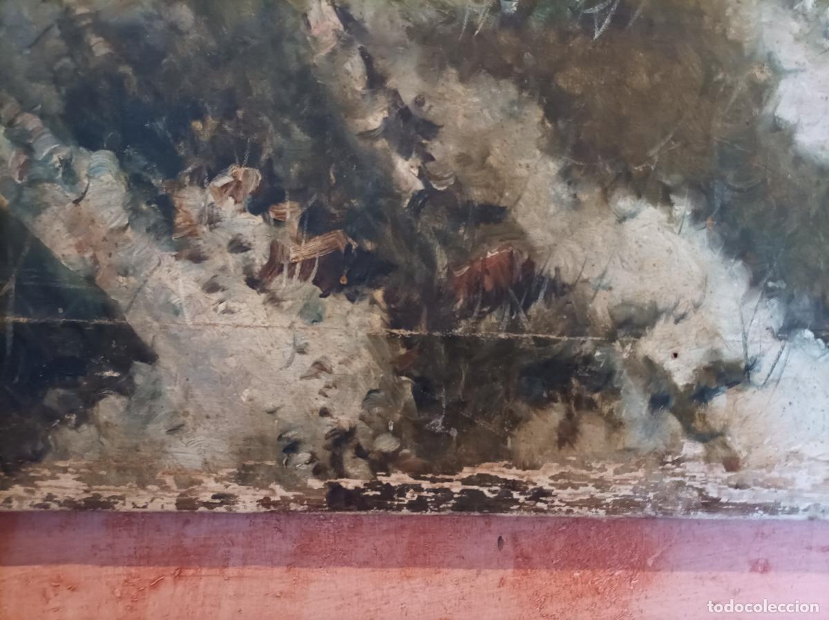 Arte: Oleo sobre lienzo del S XIX - Foto 3