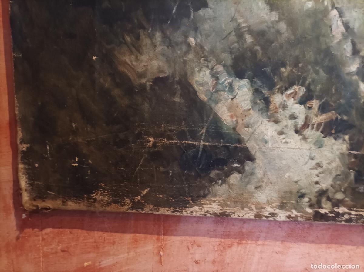 Arte: Oleo sobre lienzo del S XIX - Foto 4
