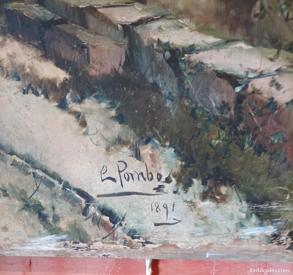 Arte: Oleo sobre lienzo del S XIX - Foto 6