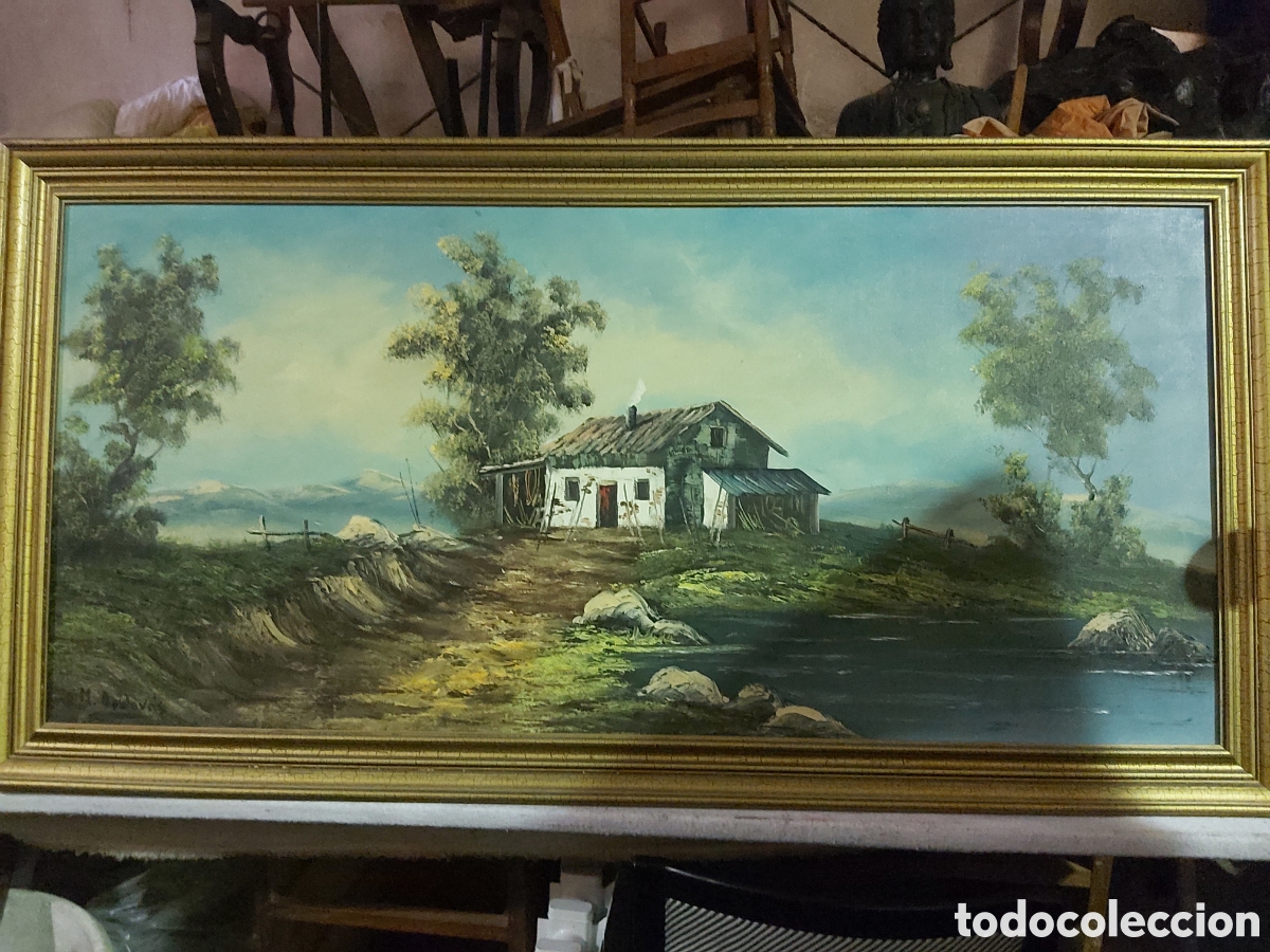 Arte: Cuadro pintura al &oacute;leo sobre lienzo - Foto 2