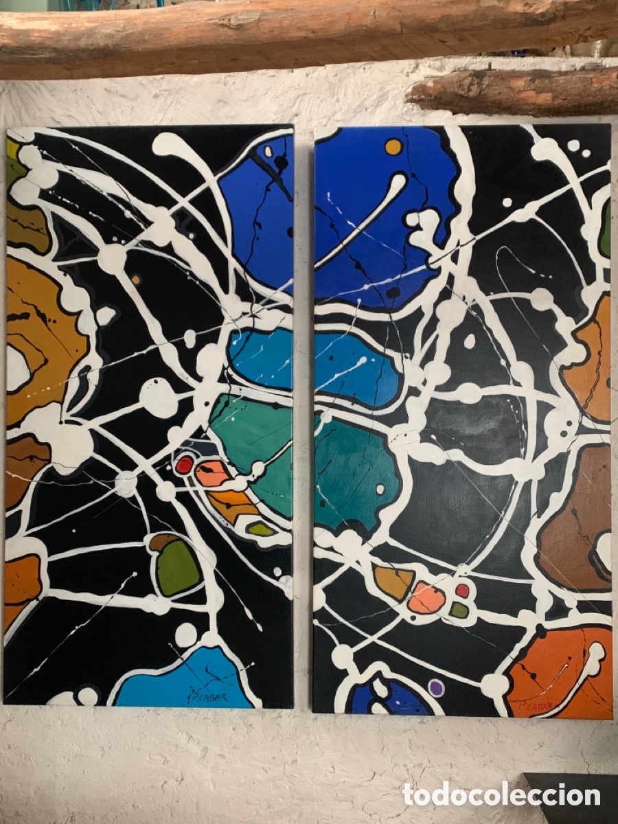 Arte: D&iacute;ptico - oleo sobre lienzo Patrick Cassar - Foto 1