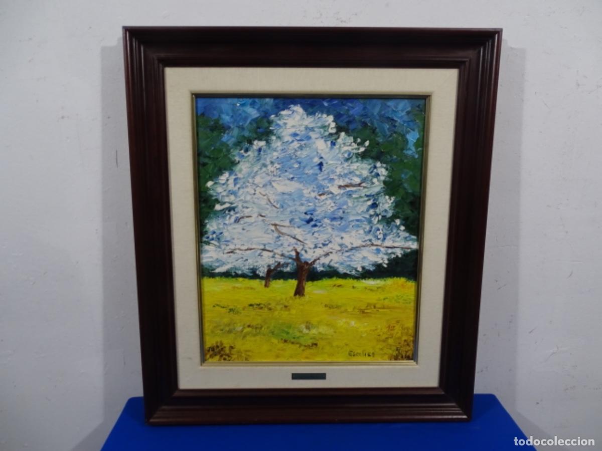 Kunst: &Oacute;LEO TELA FIRMADO ESCOLIES. COLORIDA ESCUELA CATALANA.