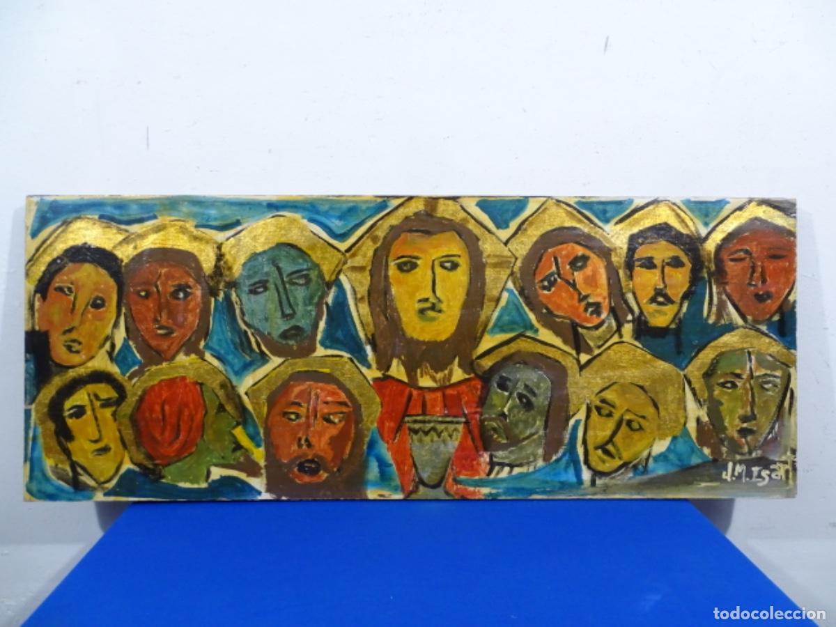 Arte: GRAN &Oacute;LEO TABLA FIRMADO J. M. ISART. SANTA CENA.