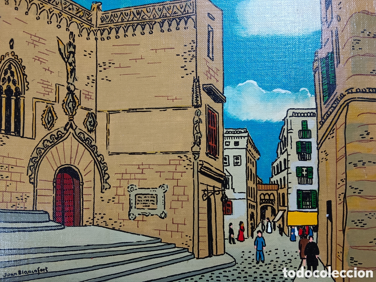 Art: Juan Blancafort (1925-1993) acr&iacute;lico sobre tablex. NAIF