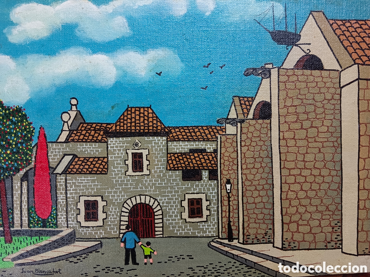 Art: Juan Blancafort (1925-1993) acr&iacute;lico sobre tablex. NAIF