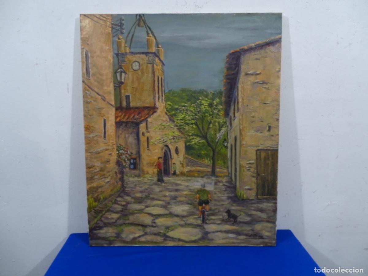 Kunst: &Oacute;LEO TELA FIRMADO F. J. BIU. MURA 93.