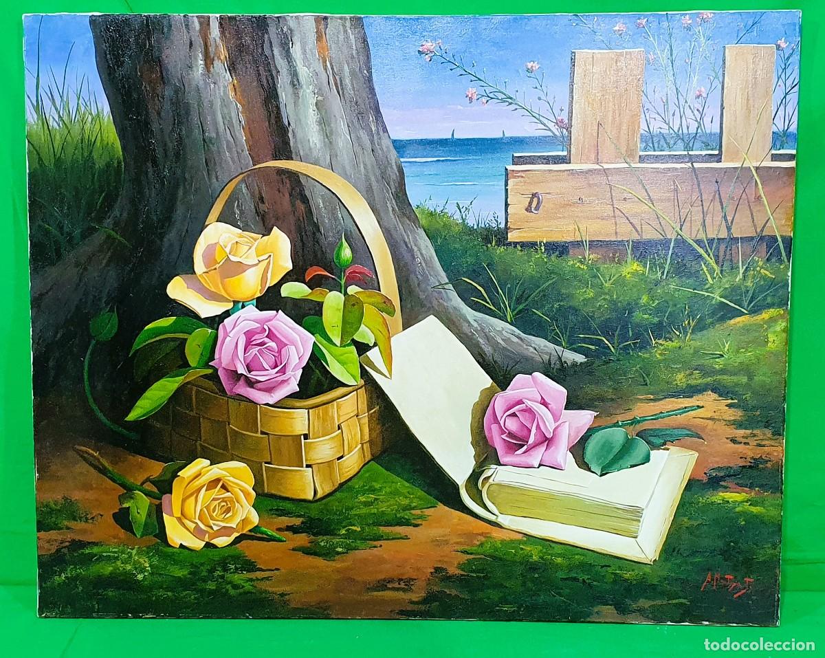Arte: Oleo sobre lienzo bodeg&oacute;n de Antonio Montoya - Foto 3