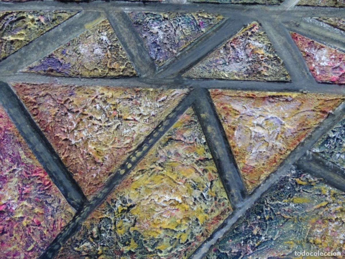 Arte: &Oacute;LEO INFORMAL ABSTRACTO ANONIMO. - Foto 3