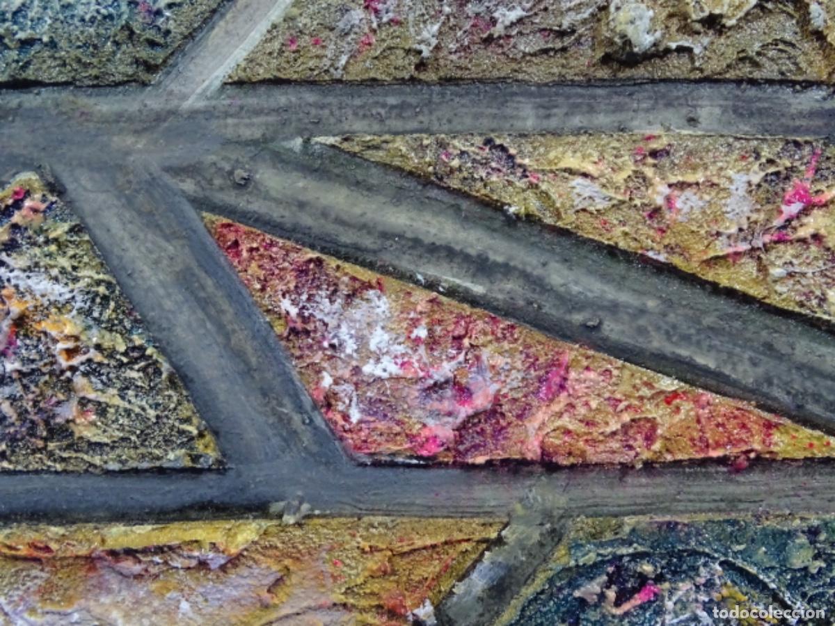 Arte: &Oacute;LEO INFORMAL ABSTRACTO ANONIMO. - Foto 7