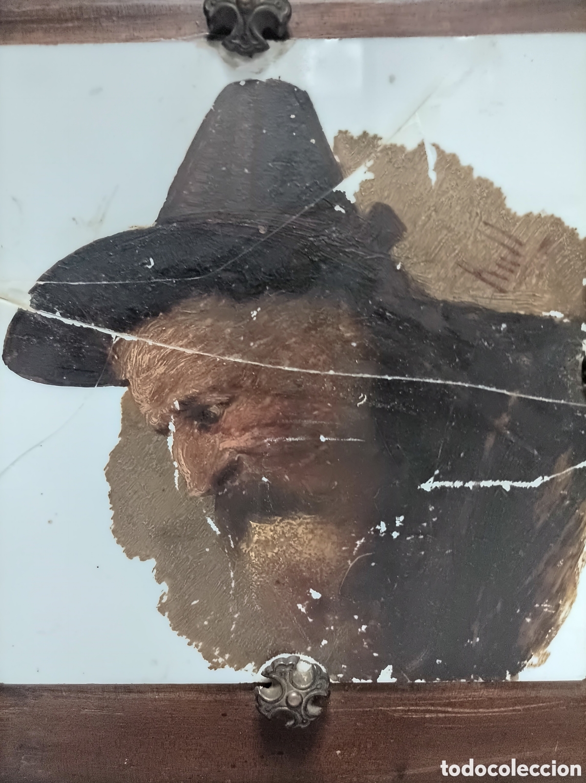 Arte: JOAQUIN ESPALTER Y RULL &oacute;leo sobre OPALINA, &rdquo;Anciano&rdquo;, - Foto 2
