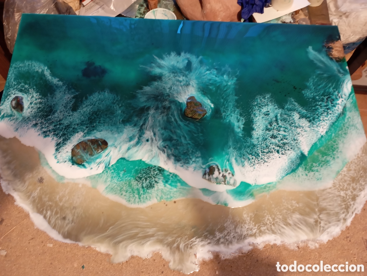 Arte: Cuadro playa de resina - Foto 3