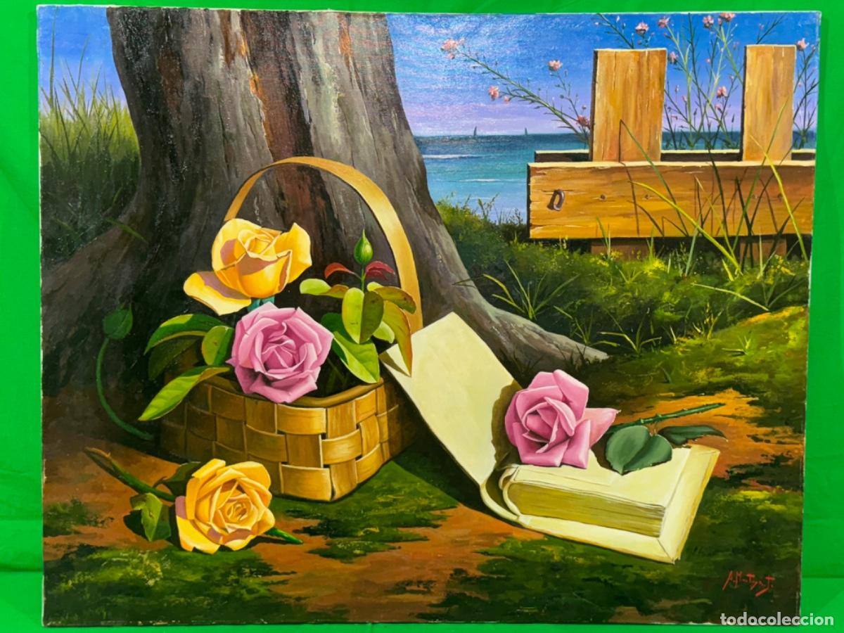 Arte: Oleo sobre lienzo bodeg&oacute;n de Antonio Montoya - Foto 2