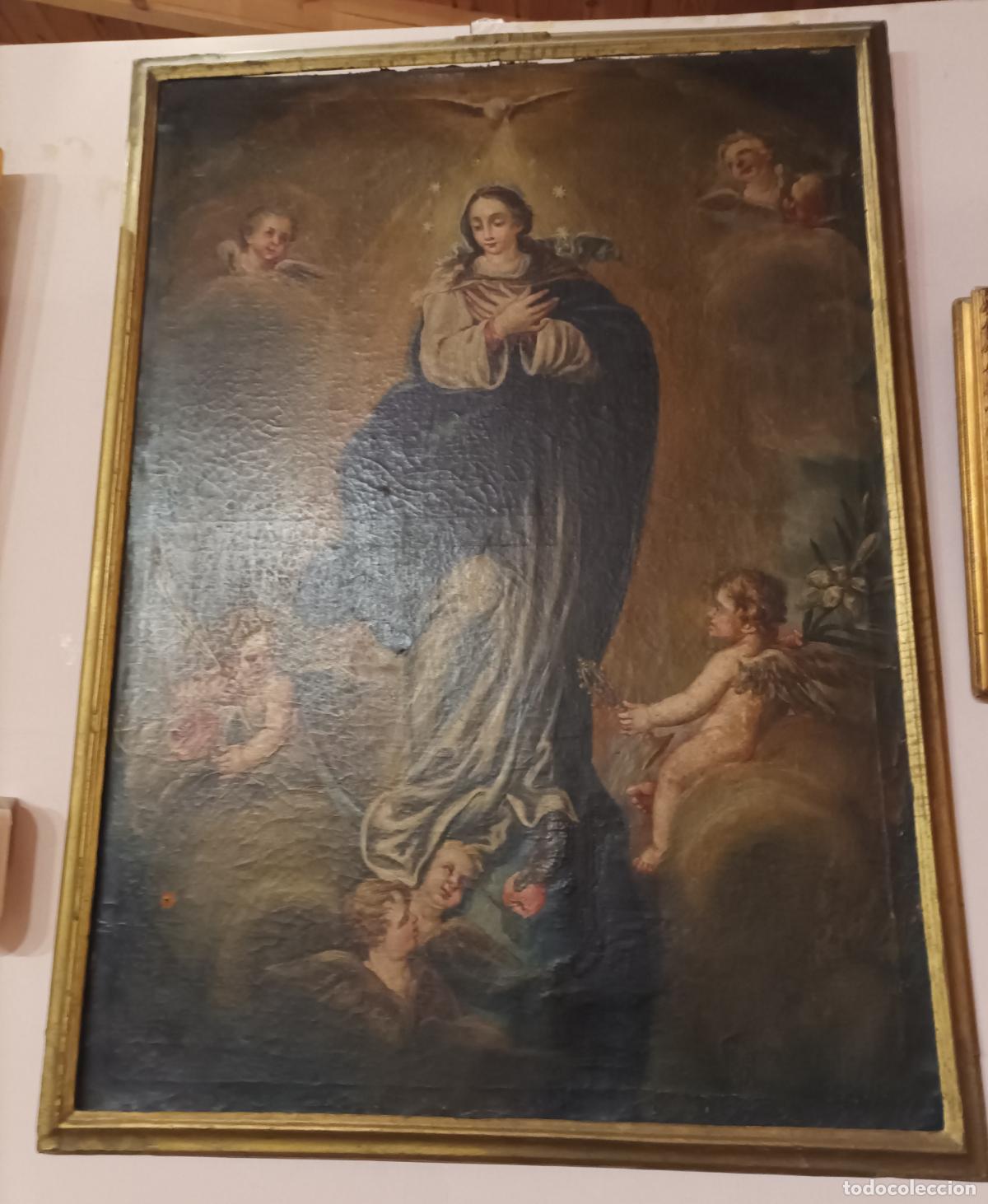Arte: Oleo sobre lienzo S XVIII . - Foto 5