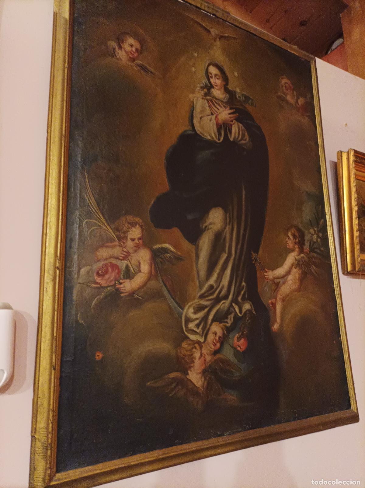 Arte: Oleo sobre lienzo S XVIII . - Foto 7