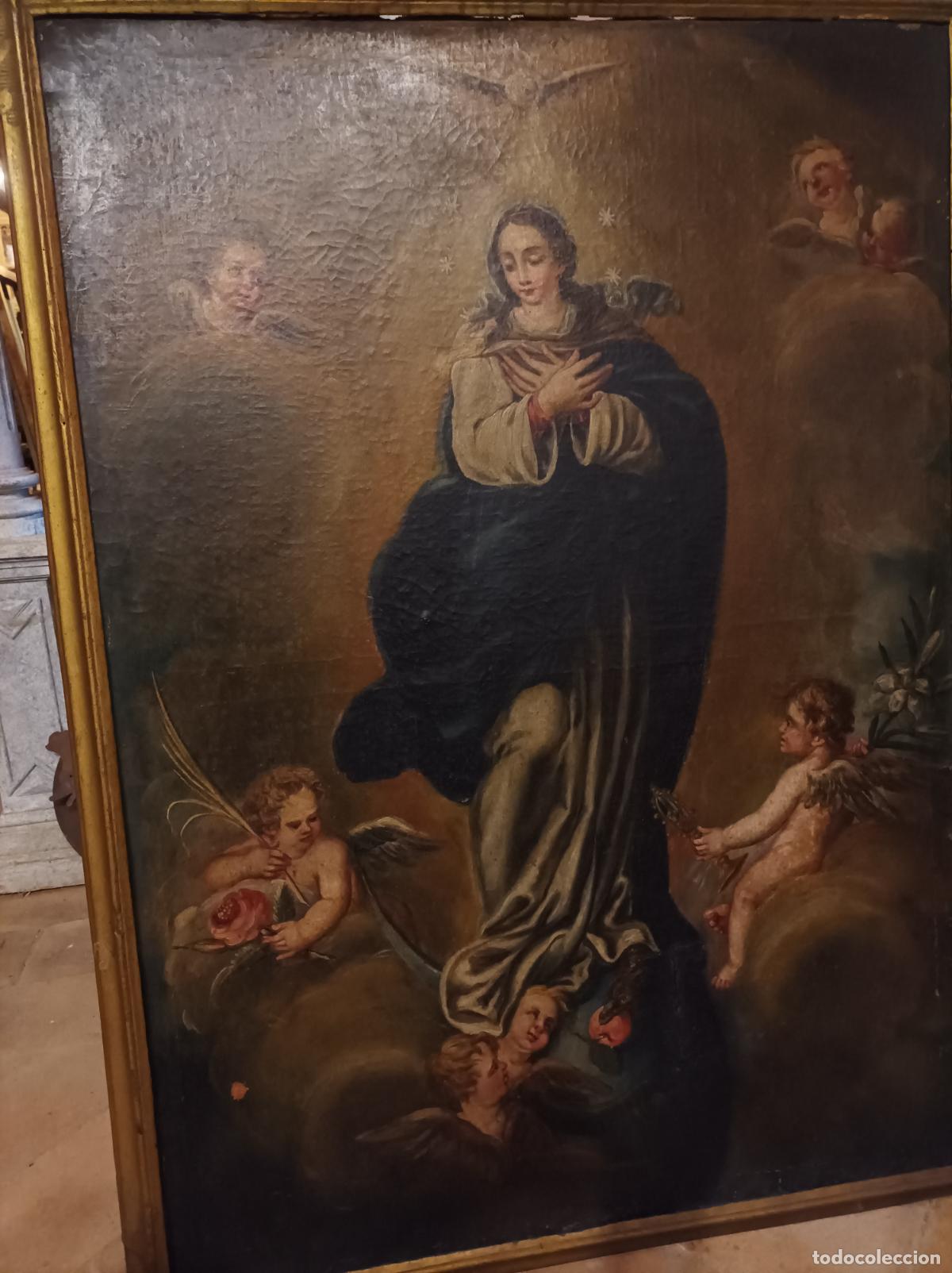 Arte: Oleo sobre lienzo S XVIII . - Foto 26