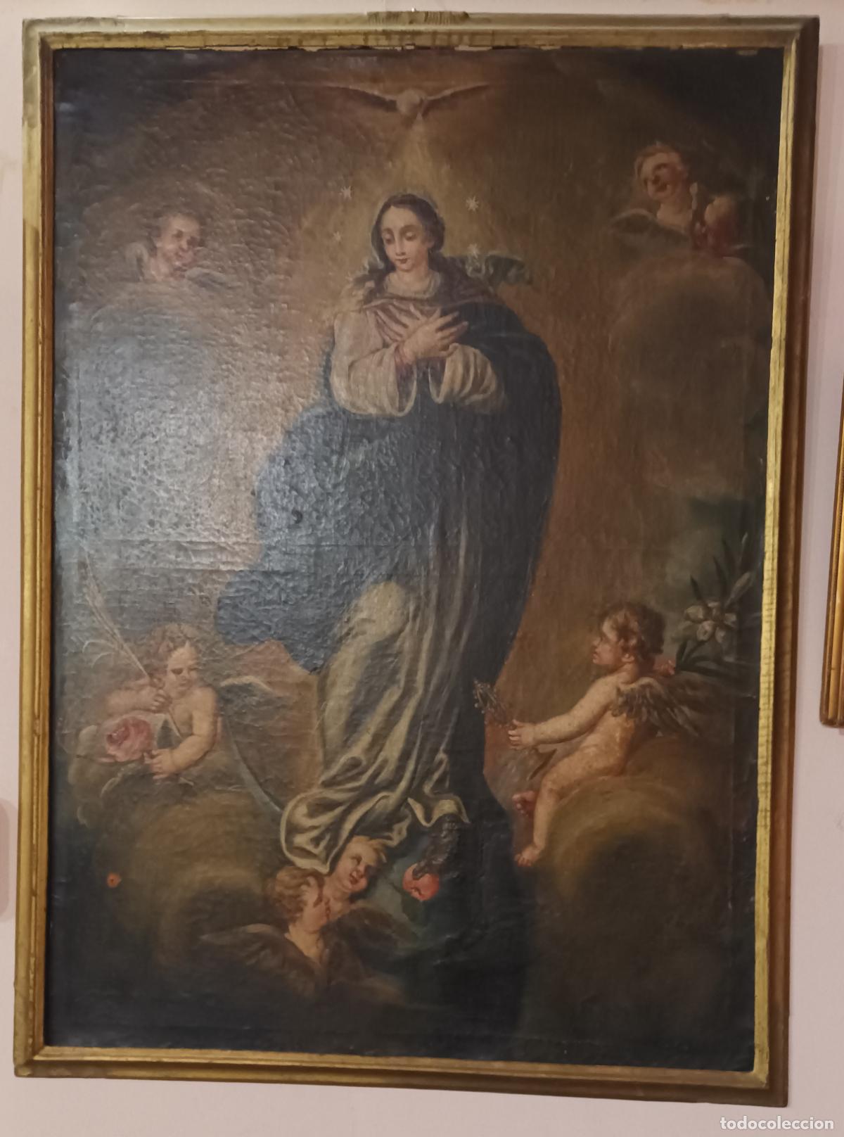 Arte: Oleo sobre lienzo S XVIII . - Foto 30