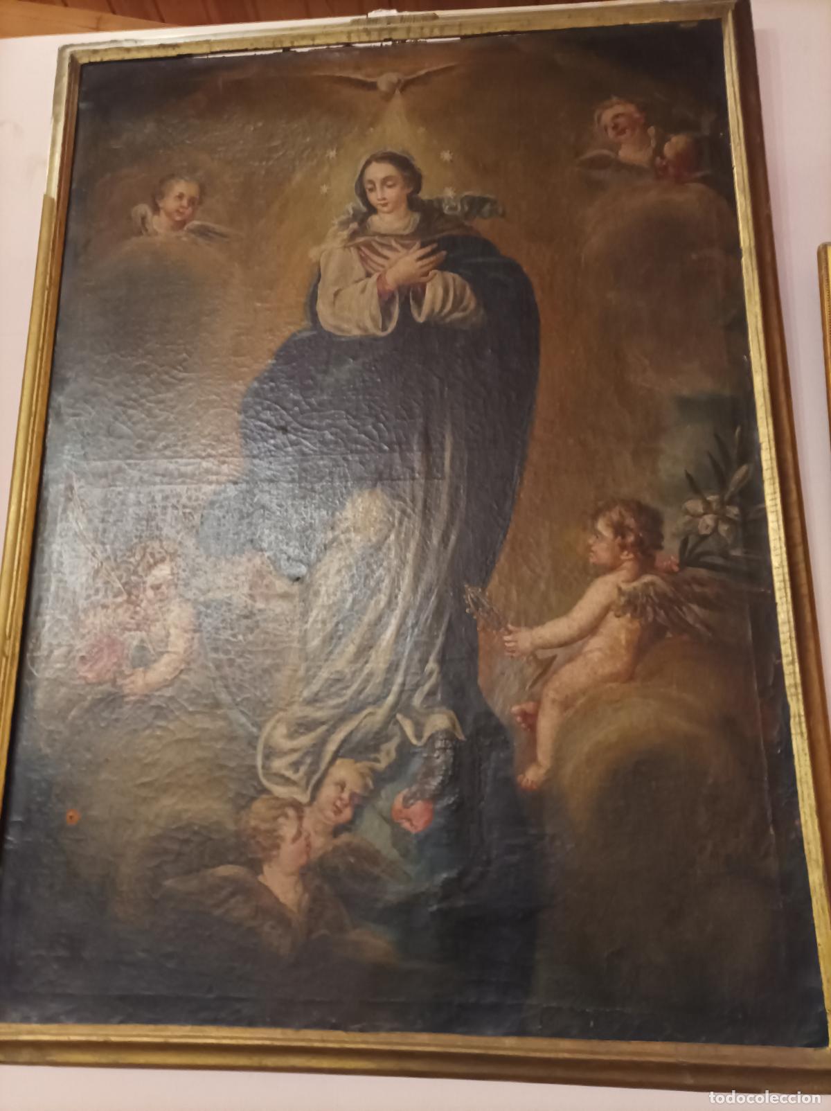Arte: Oleo sobre lienzo S XVIII . - Foto 1