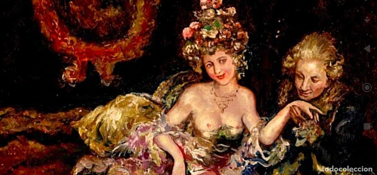 Arte: ESCENA DE SALON FIRMADO - Foto 3