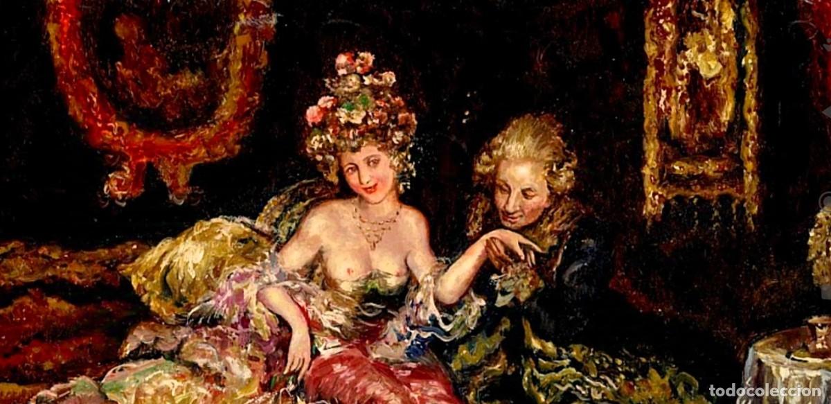 Arte: ESCENA DE SALON FIRMADO - Foto 4