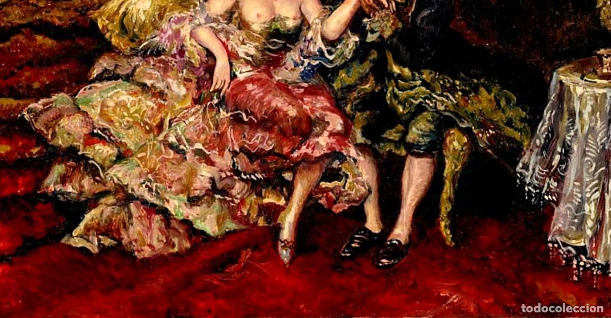 Arte: ESCENA DE SALON FIRMADO - Foto 6