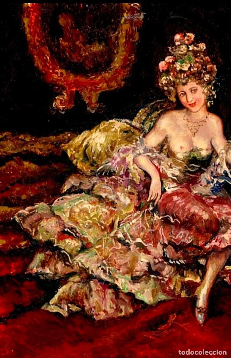 Arte: ESCENA DE SALON FIRMADO - Foto 7