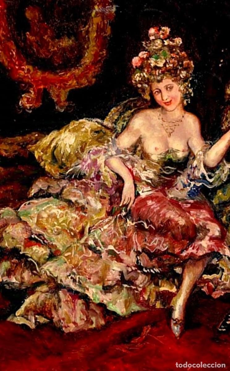 Arte: ESCENA DE SALON FIRMADO - Foto 8
