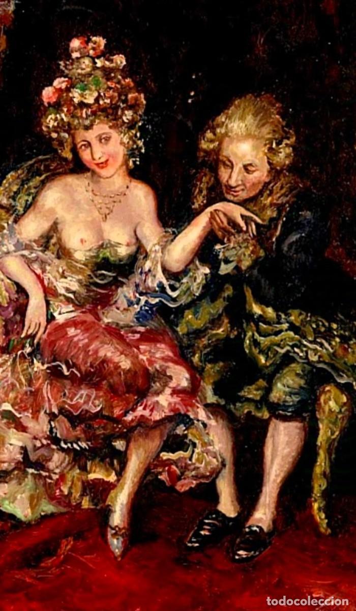 Arte: ESCENA DE SALON FIRMADO - Foto 9