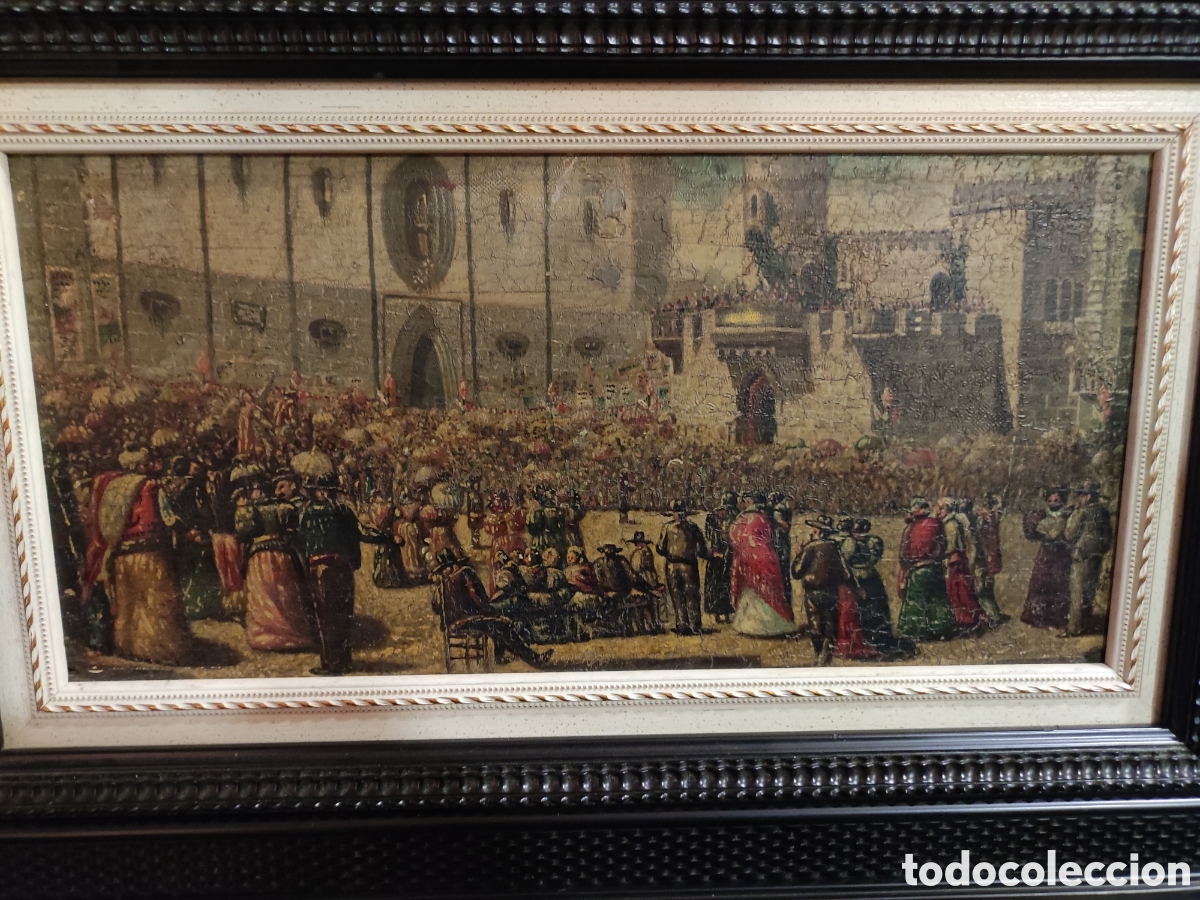 Arte: Moros y cristianos &oacute;leo sobre tabla - Foto 2