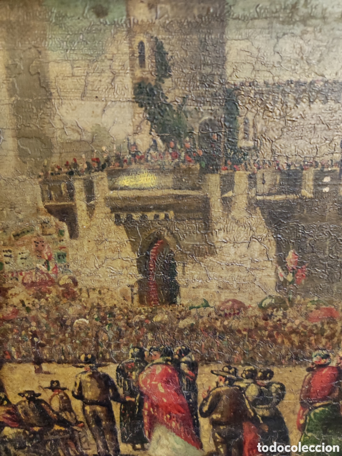 Arte: Moros y cristianos &oacute;leo sobre tabla - Foto 5
