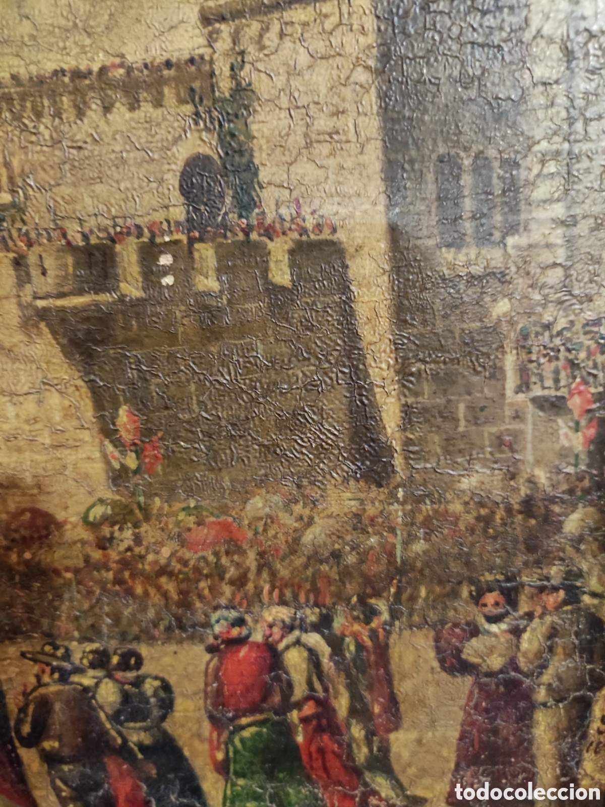 Arte: Moros y cristianos &oacute;leo sobre tabla - Foto 6