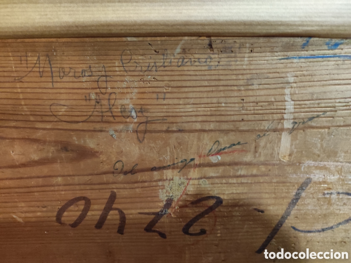 Arte: Moros y cristianos &oacute;leo sobre tabla - Foto 9