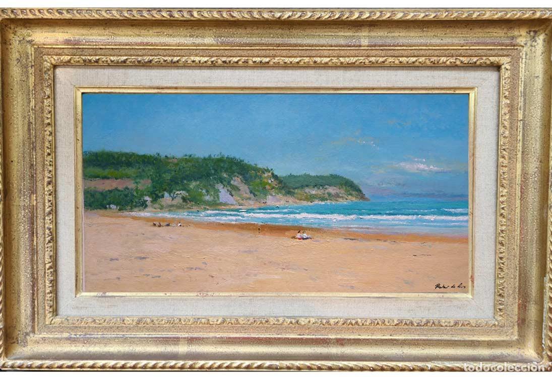 Arte: Oleo de la playa de Rodiles, Asturias - Foto 2