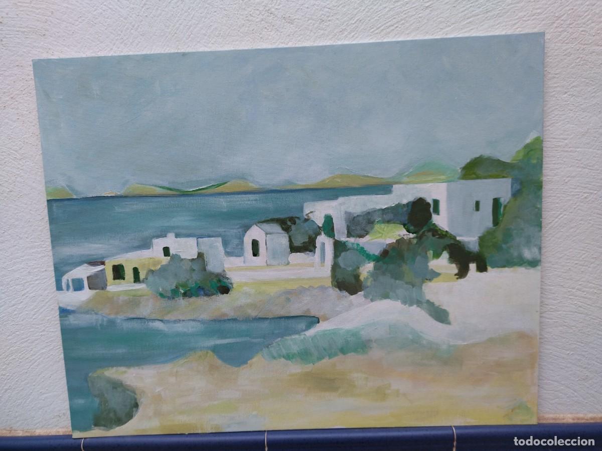 Arte: oleo sobre carton de una cala - Foto 2