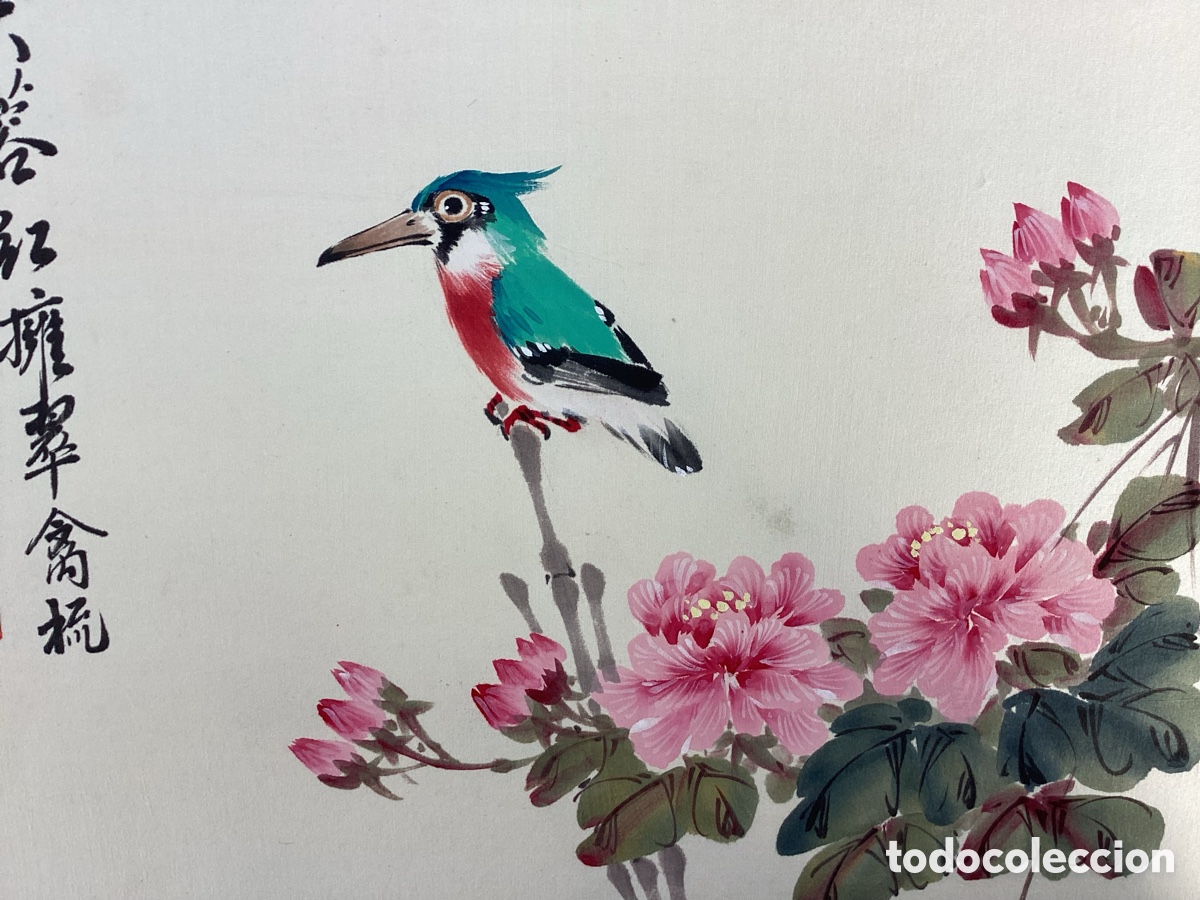 Arte: SEDA PINTADA A MANO ORIGINAL - Foto 6