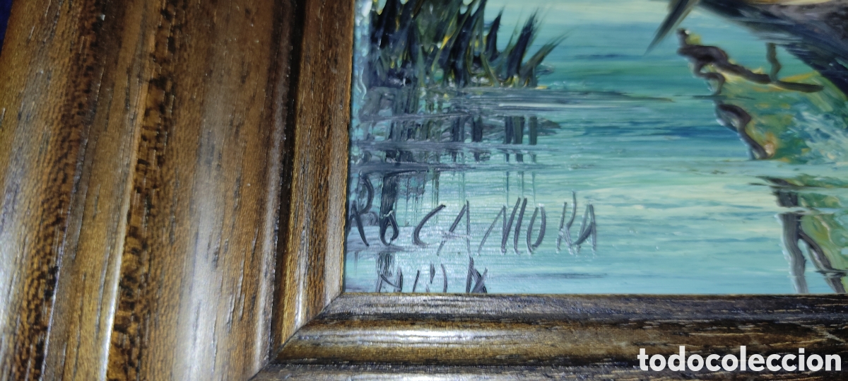 Arte: Cuadro, Oleo Albufera A. Rocamora - Foto 3