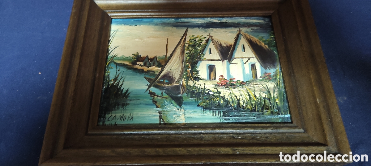 Arte: Cuadro, Oleo Albufera A. Rocamora - Foto 7