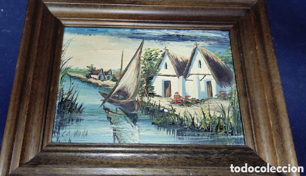Arte: Cuadro, Oleo Albufera A. Rocamora - Foto 1