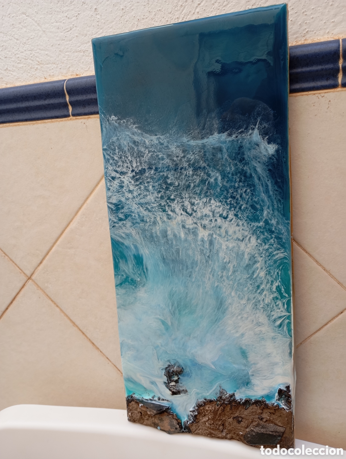 Arte: Cuadro mar con rocas - Foto 2
