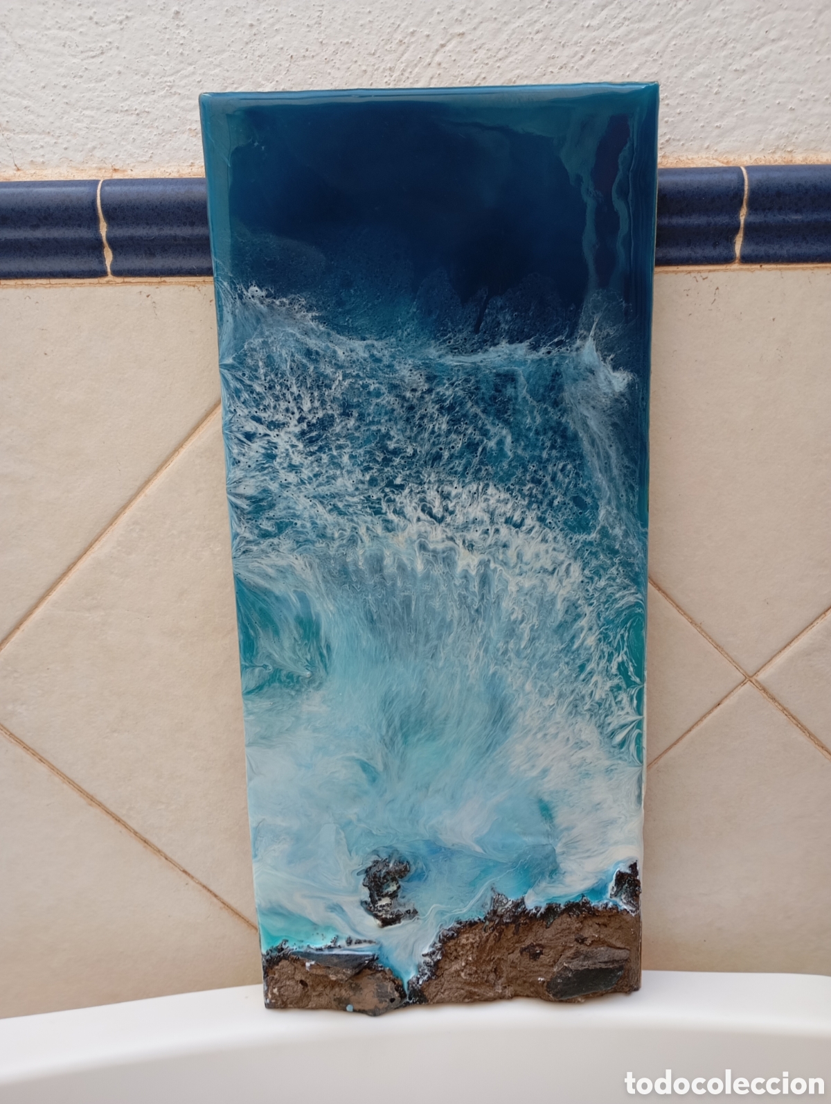 Arte: Cuadro mar con rocas - Foto 3
