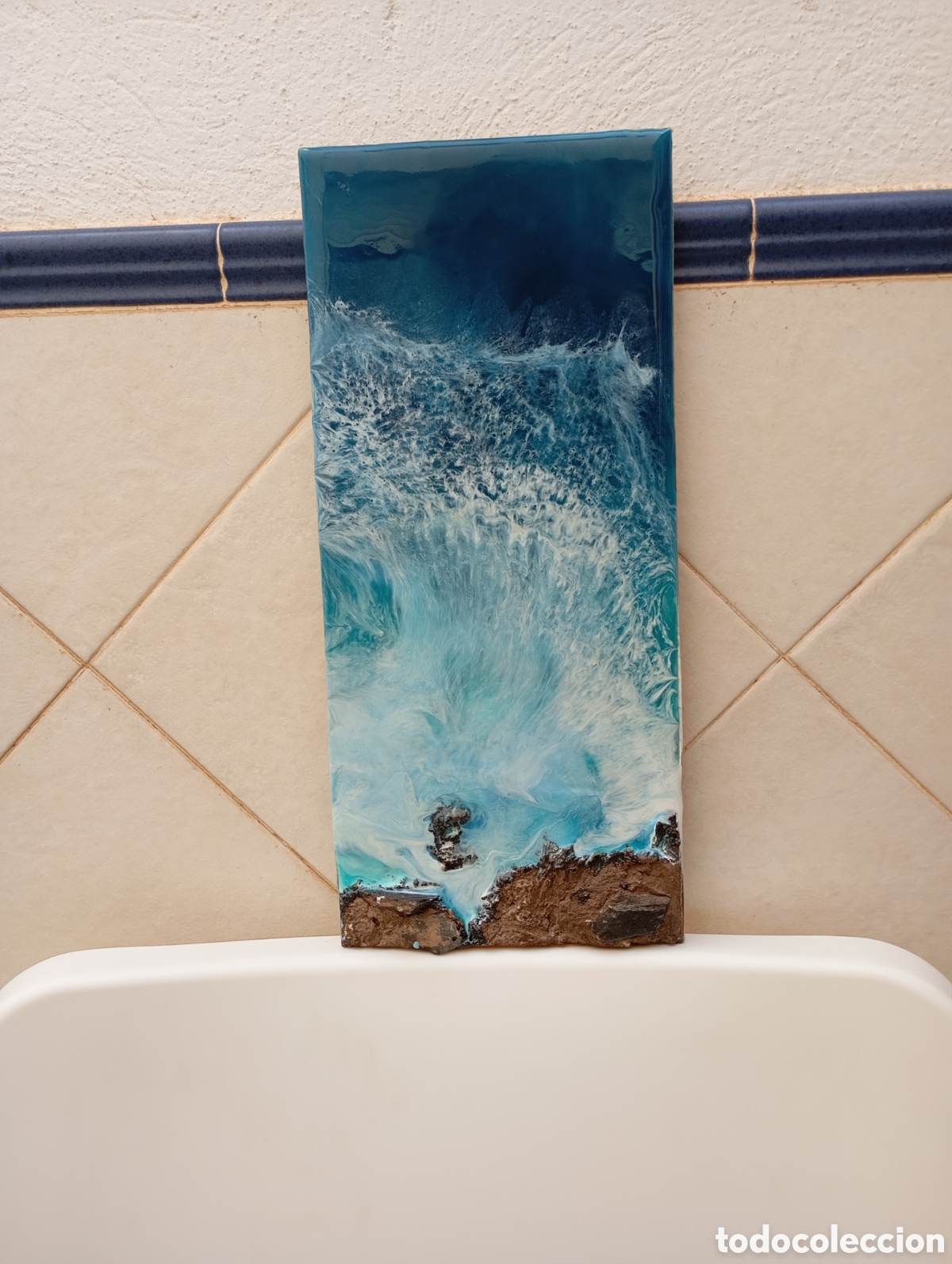 Arte: Cuadro mar con rocas - Foto 4