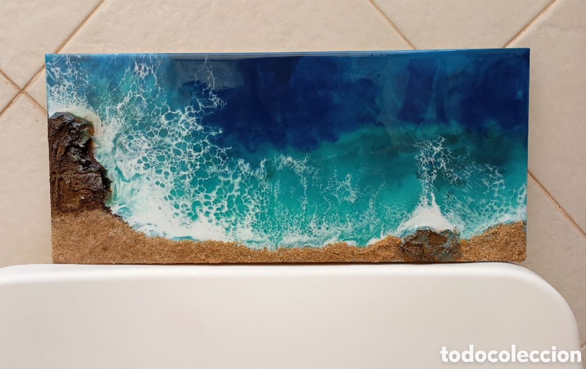 Arte: Cuadro cala con rocas - Foto 2